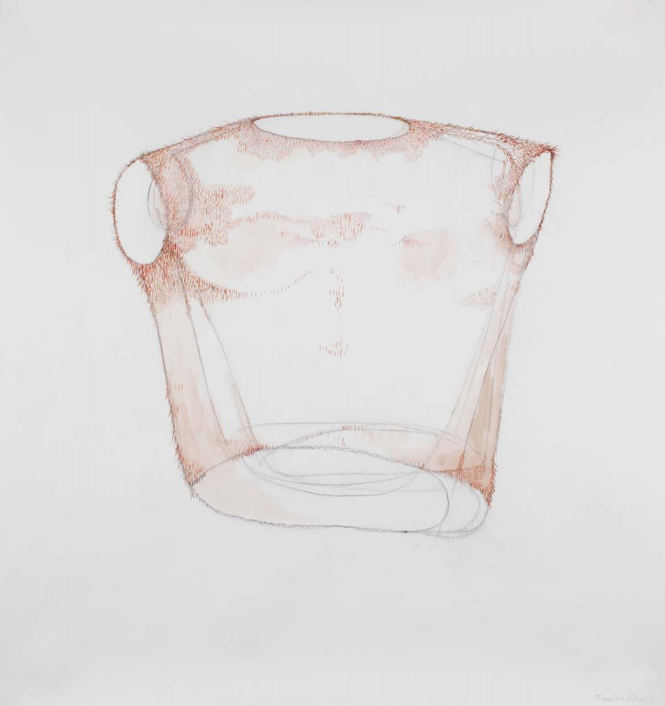 "Torso Grand", watercolor on paper, 106 x113 cm /41,7 x44,5 inch