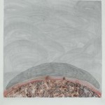 ”Där jag kommer ifrån/ Where I come from” watercolor and gouache on paper, 113 x 106 cm /44.5 x 41.7 inch