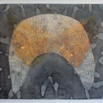 “En längtan jag nu inte kan förstå/ A longing I now don’t understand”, mixed media on paper, 106 x 94 cm/ 41.7 x 37 inches