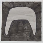 “Grå form/Grey Shape”, mixed media, 106 x 106 cm/ 41.7 x 41.7 inches