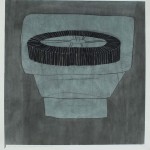 “Minnen av minnen/ Memories of memories, watercolor, gouache and charcoal on paper,113 x 106 cm /44.5 x 41.7 inch