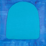“Portal”, watercolor and fabric on paper, 106 x 113 cm /41,7 x44,5 inch