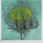 ”Skogen är grå och Sverige är långt borta/ The forest is grey and Sweden far away”, mixed media on paper, 113 x 106 cm /44.5 x 41.7 inch