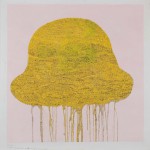 “Vi kunde sagt något viktigt men vi valde att tala om det oväsentliga/ We could have said something important but insted we talked about the unnecessary”, mixed media on paper, 113 x 106 cm /44.5 x 41.7 inch