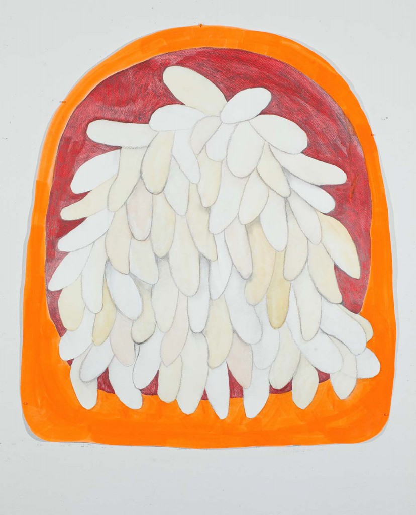 “Floater”, mobile collage piece, gouache and pencil, 75 x 86cm/ 29,5 x 33,9 inch, 2012